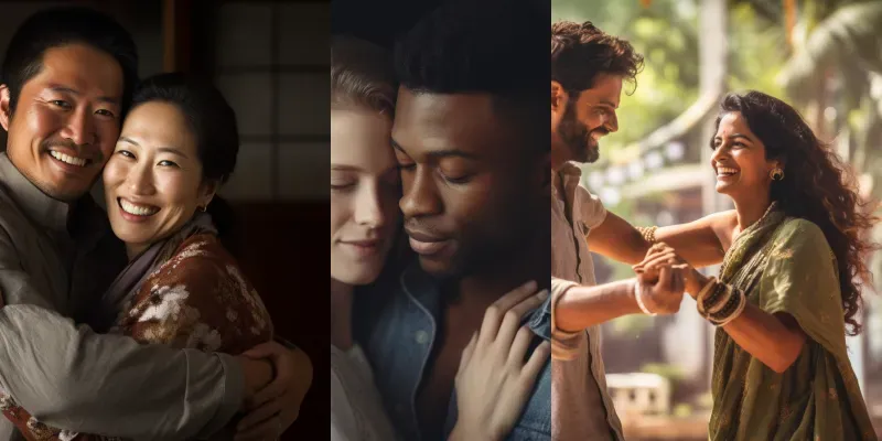 Couples Stock Photography generated by undefined