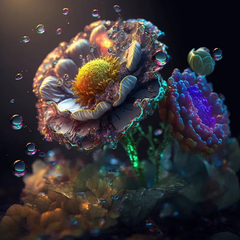 Bioluminescent Flowers