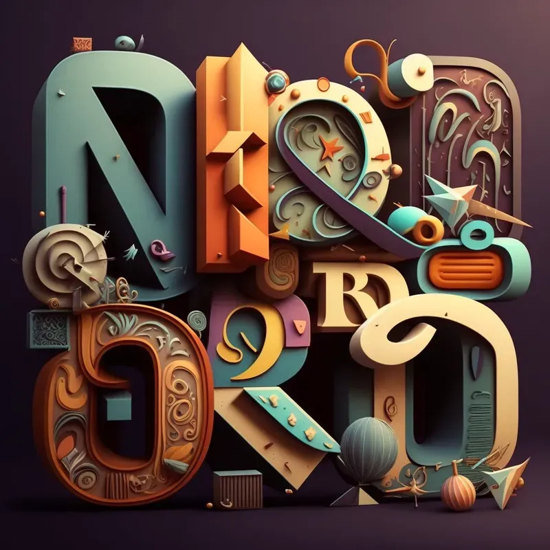 Funky Illustrations Retro Typography