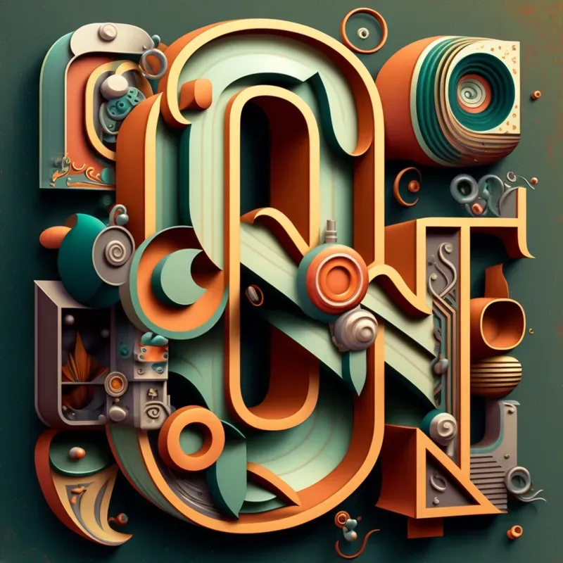 Funky Illustrations Retro Typography