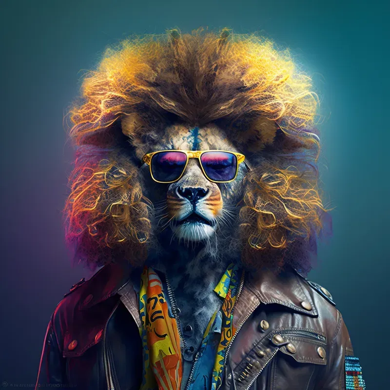 Rock Style Hyperrealistic Animals