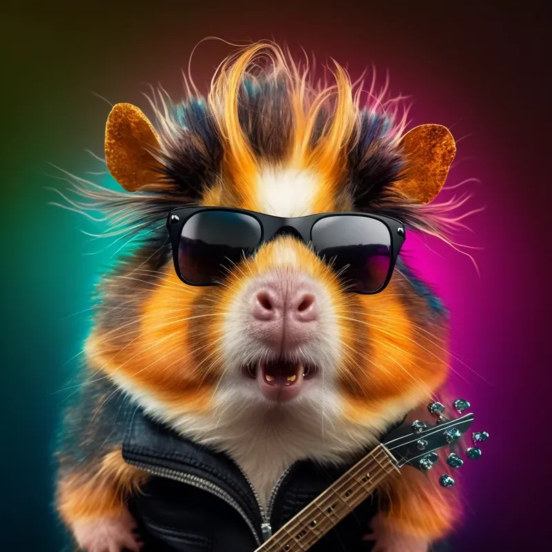 Rock Style Hyperrealistic Animals