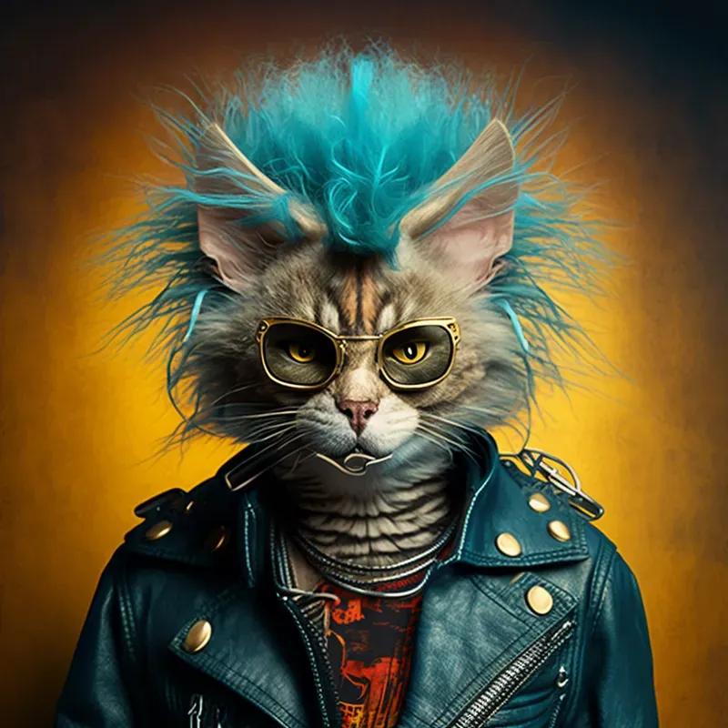 Rock Style Hyperrealistic Animals