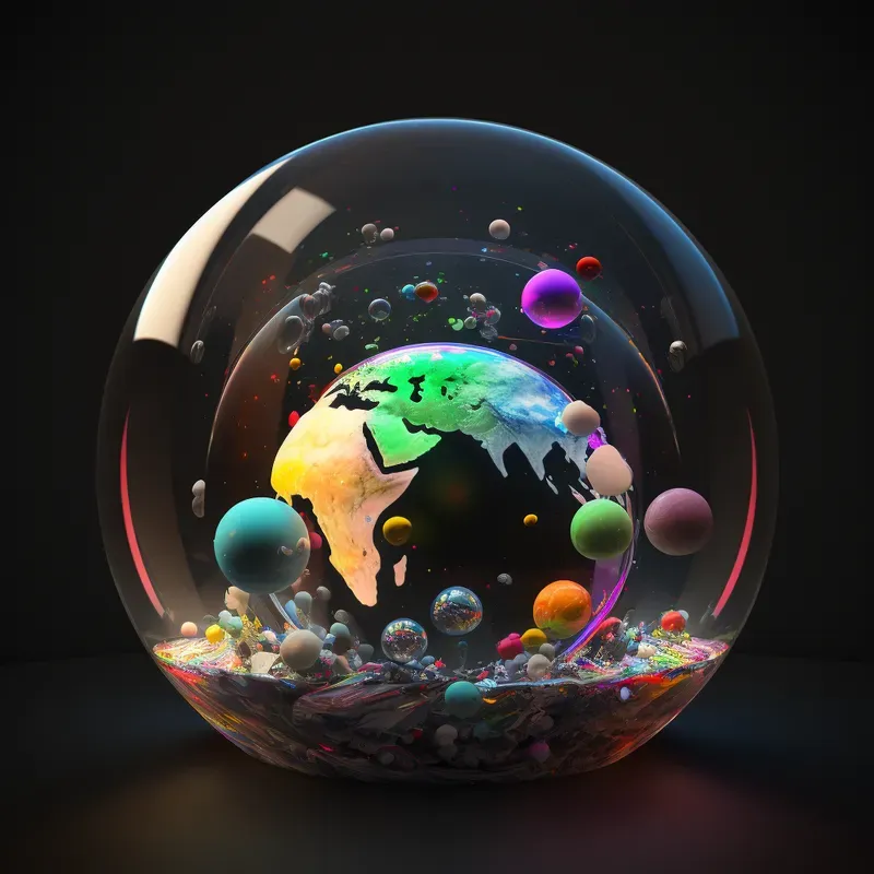 Dioramas Of Different Places In Globes