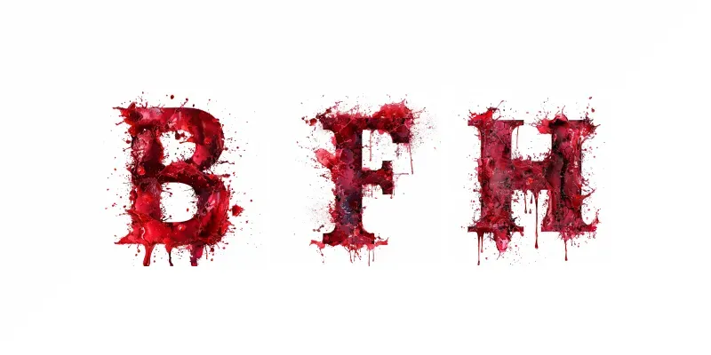 Splash Blood Fonts generated by undefined