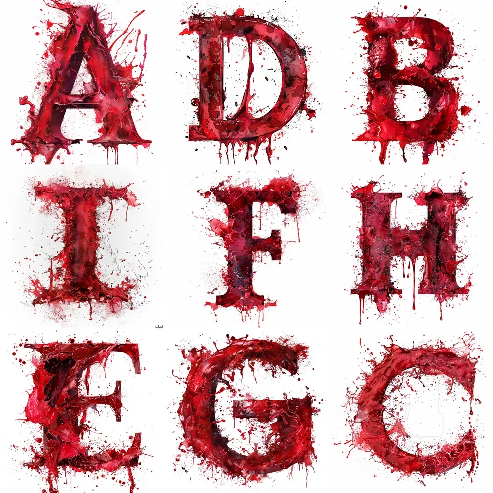 Splash Blood Fonts