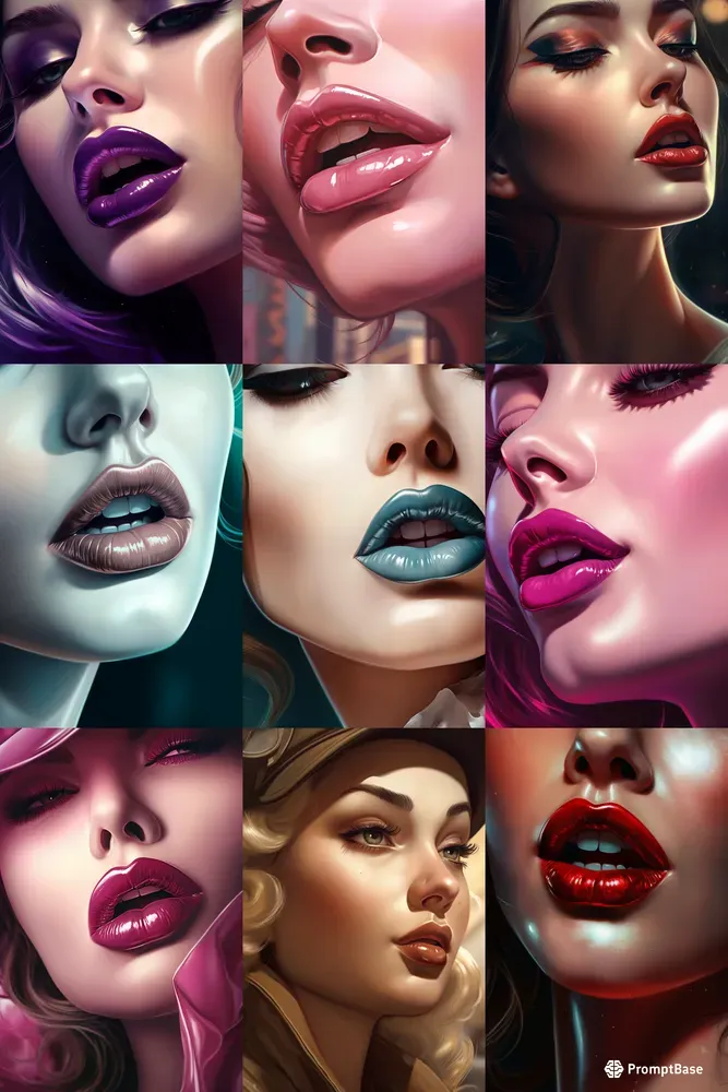 Feminine Candy Lips