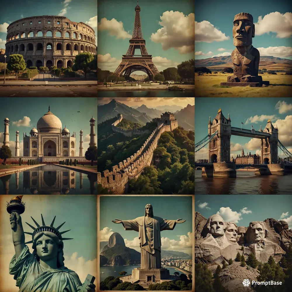 Hyper Realistic Vintage Travel Posters