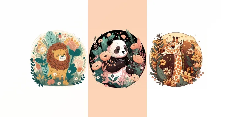 Cute Animals For Kids generated by undefined