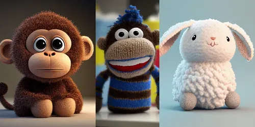 Cute Stuffed Animals generated by midjourney