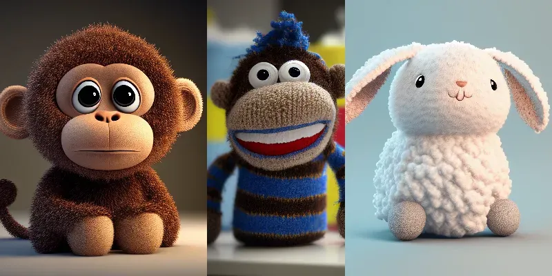 Cute Stuffed Animals generated by undefined