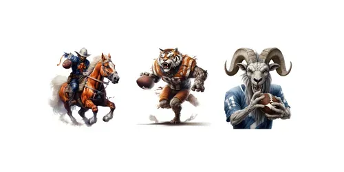 School Mascots generated by midjourney
