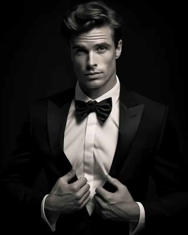 Dramatic Black And White Studio Portraits