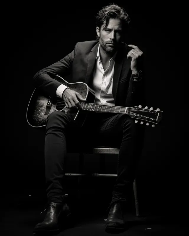 Dramatic Black And White Studio Portraits