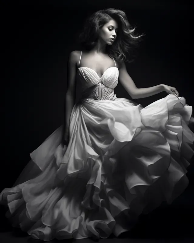 Dramatic Black And White Studio Portraits