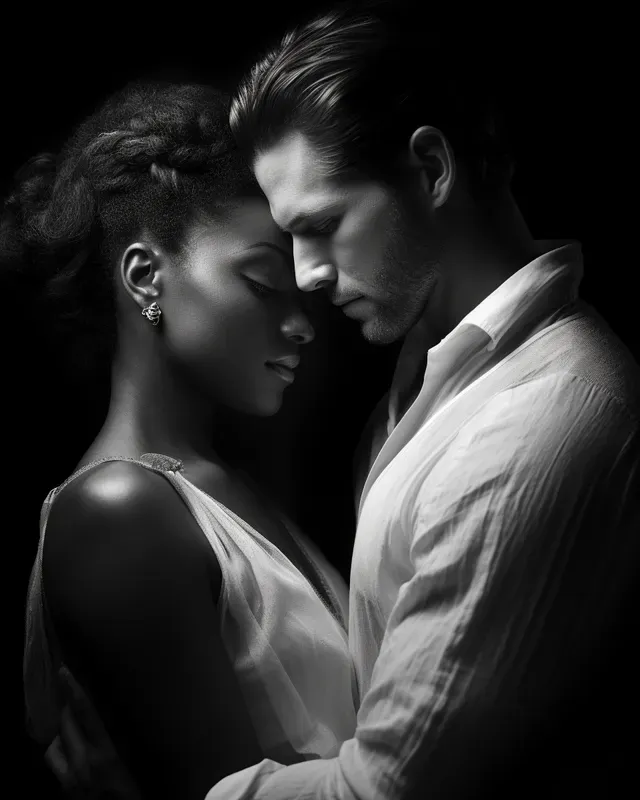 Dramatic Black And White Studio Portraits