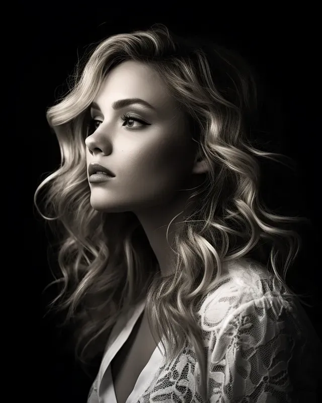 Dramatic Black And White Studio Portraits