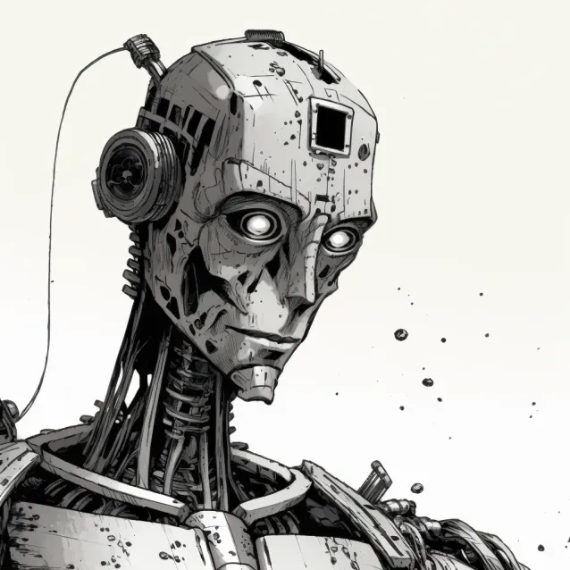 Black Inked Sci-fi Characters