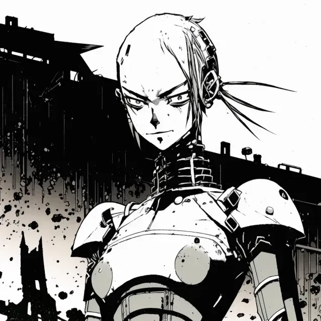 Black Inked Sci-fi Characters