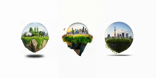 Floating City generated by dalle