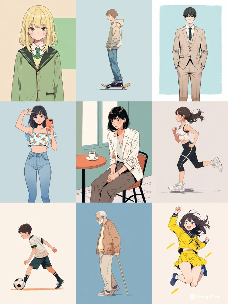 Anime Character Art Style