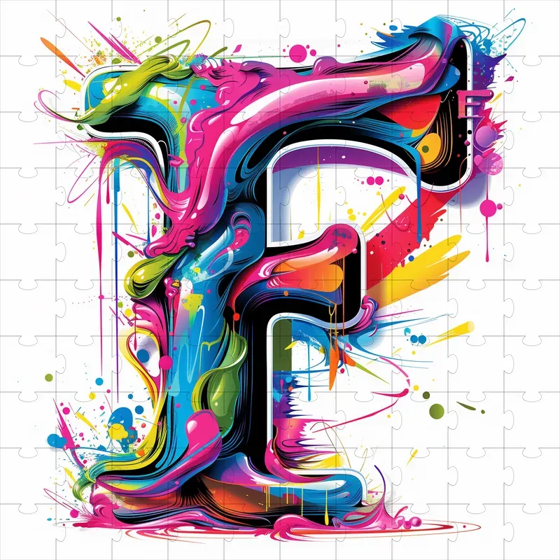 Alphabet Graffiti Logo Letters