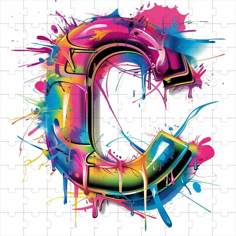 Alphabet Graffiti Logo Letters