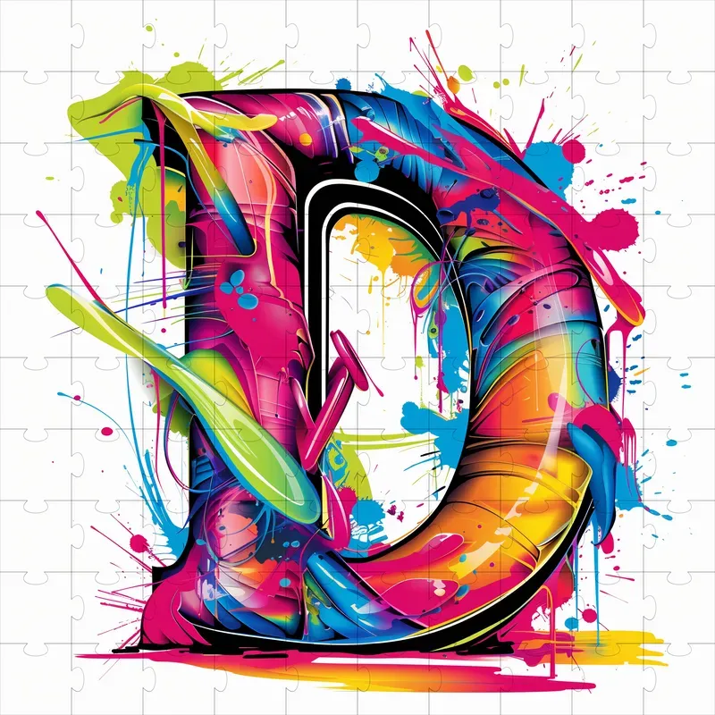 Alphabet Graffiti Logo Letters