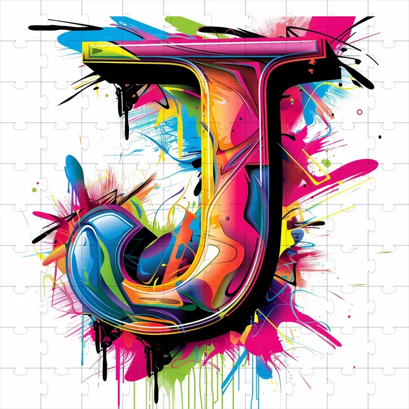 Alphabet Graffiti Logo Letters