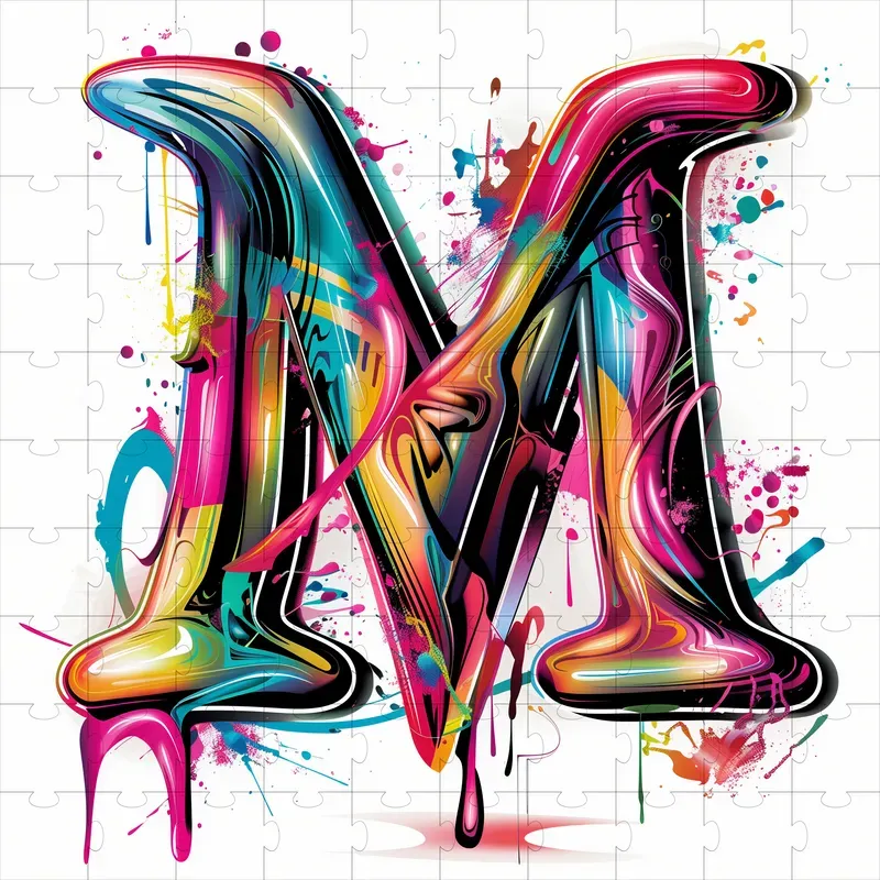 Alphabet Graffiti Logo Letters