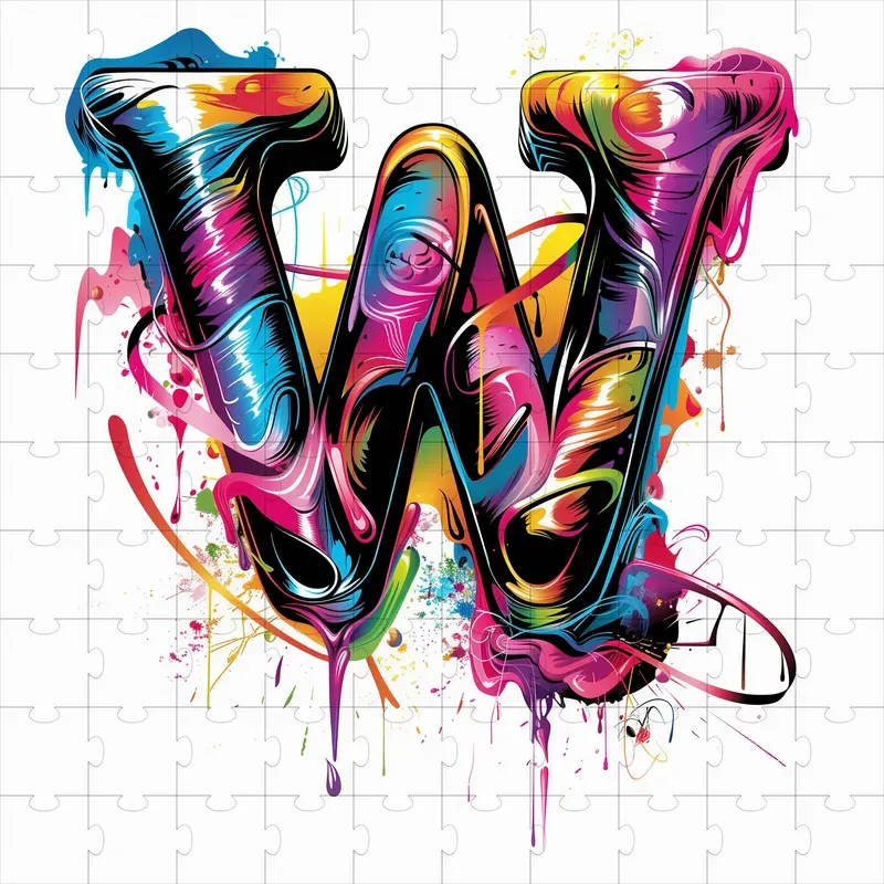Alphabet Graffiti Logo Letters