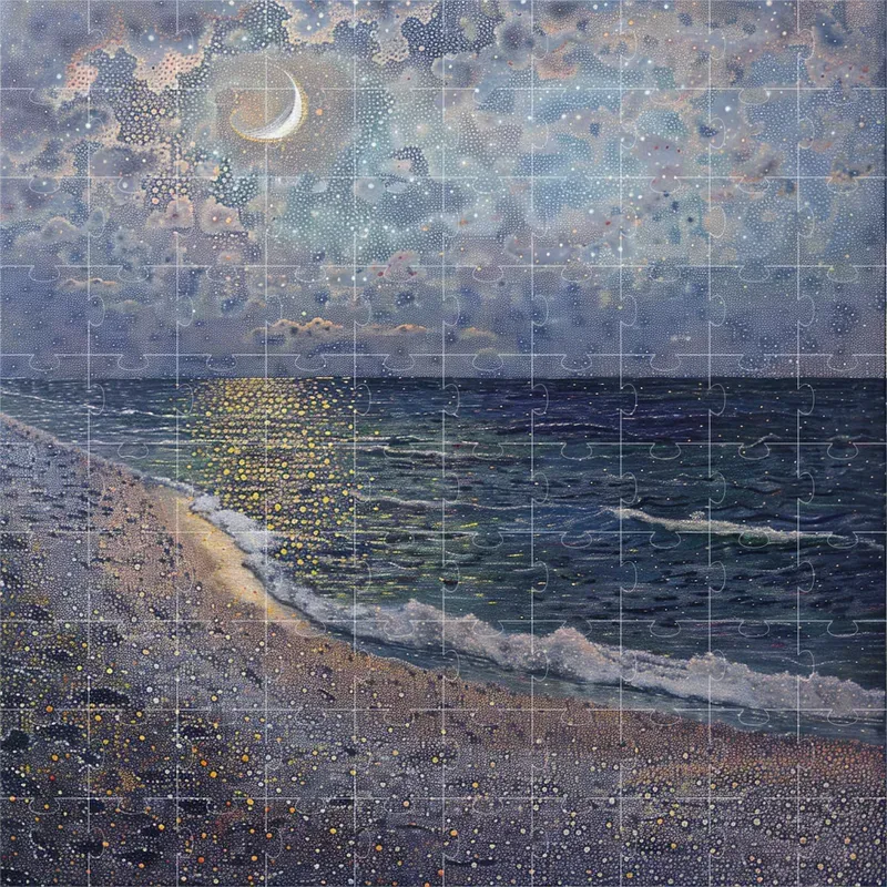 Pointillism Art Painting Masterpiece