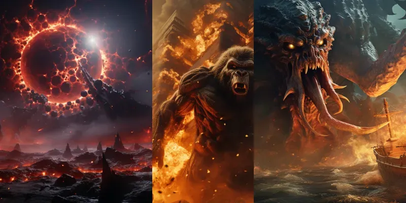 Scifi Cinematic Movie Scenes generated by undefined