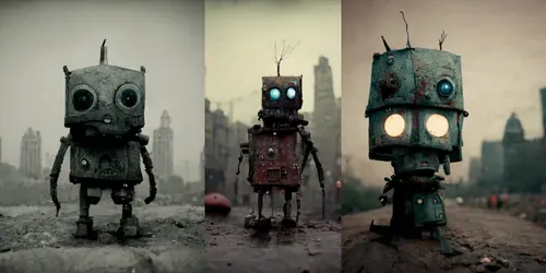 Graphic Novel Robots generated by midjourney