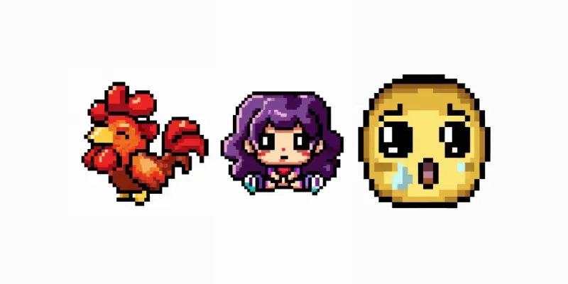 Live Streaming Pixel Emotes generated by undefined
