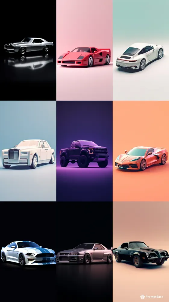 Clean 3D Render Car Wallpapers