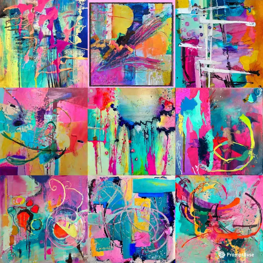 Whimsical Abstract Art