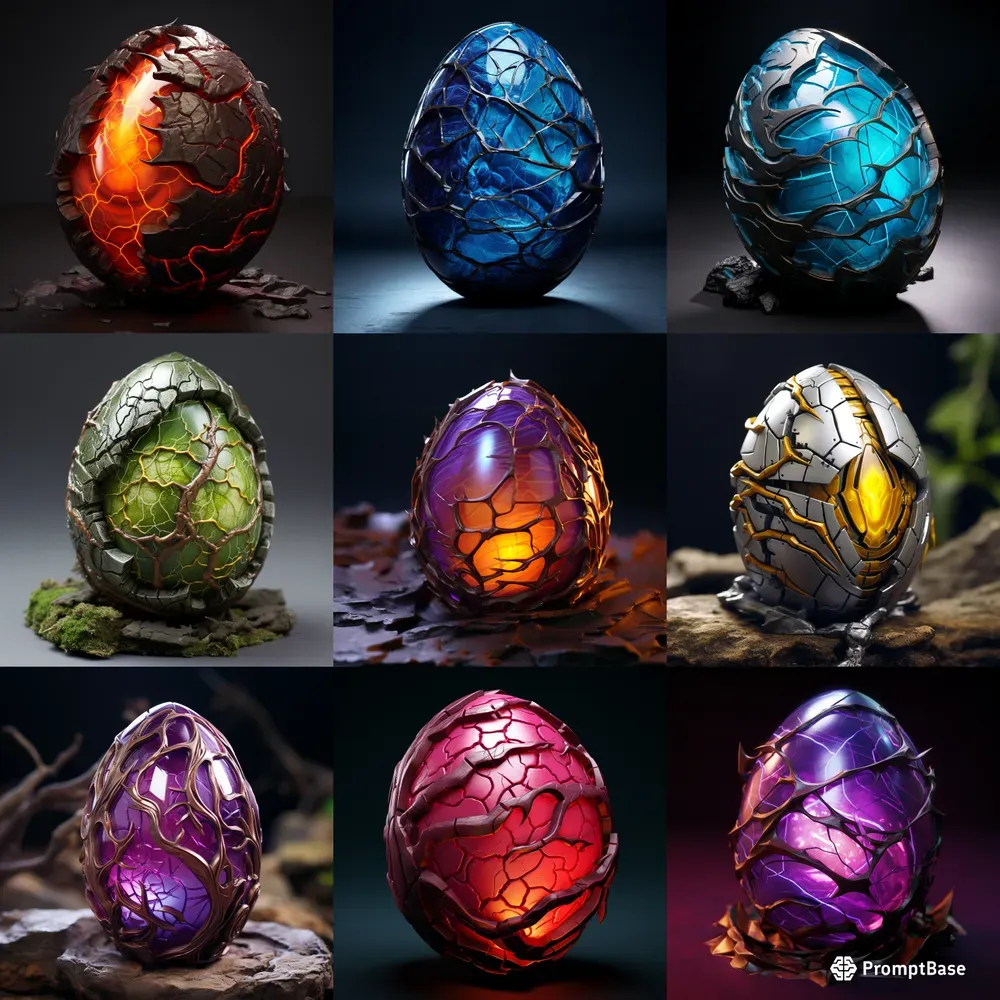 Dragon Eggs Zbrush And Maya Renders