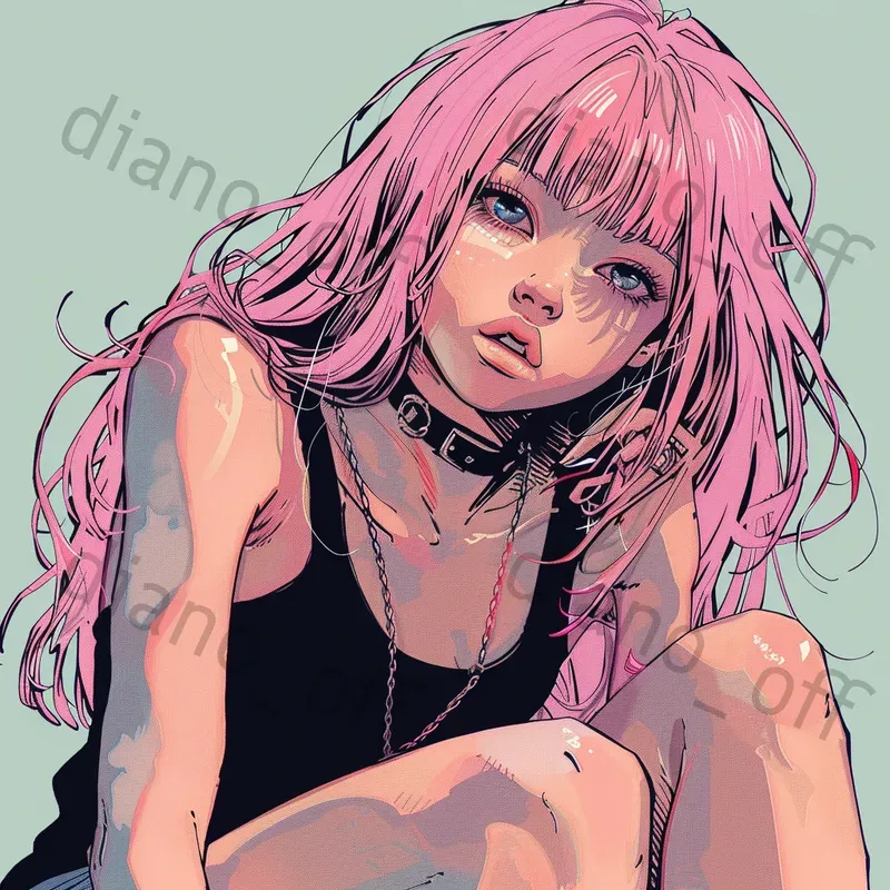 Iconic Manga Characters Illustrations