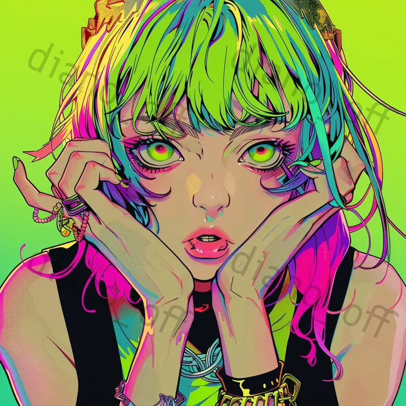 Iconic Manga Characters Illustrations