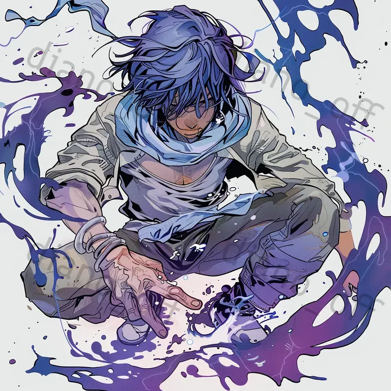 Iconic Manga Characters Illustrations