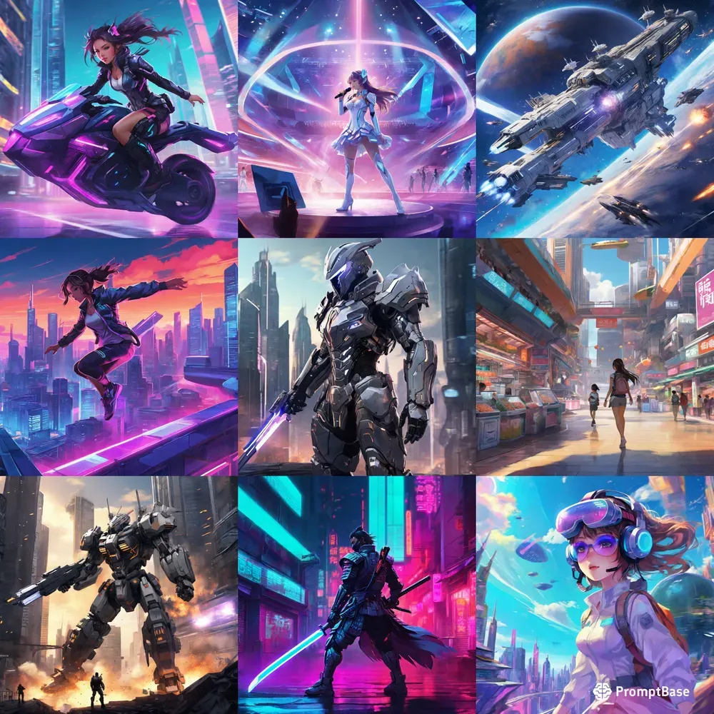 Futuristic Scifi Anime Art