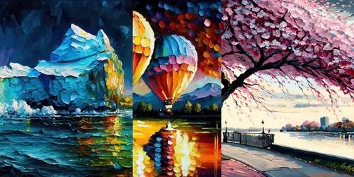 Palette Knife Painting generated by midjourney