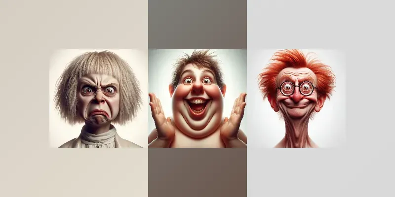 Exaggerate Ridiculous Portraits generated by undefined