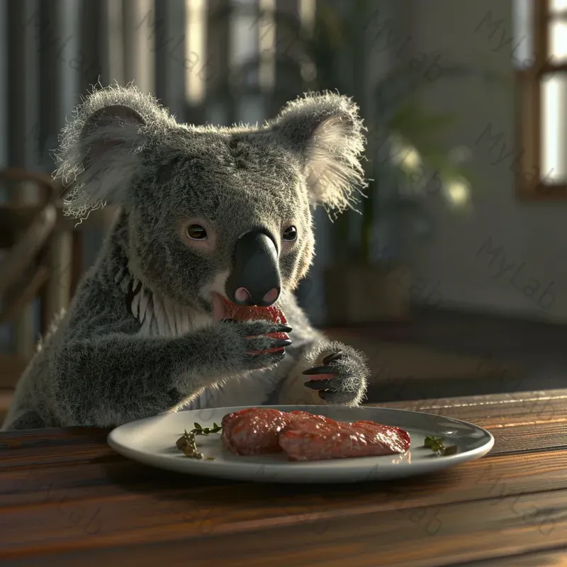 Real Animals Eat In Tables