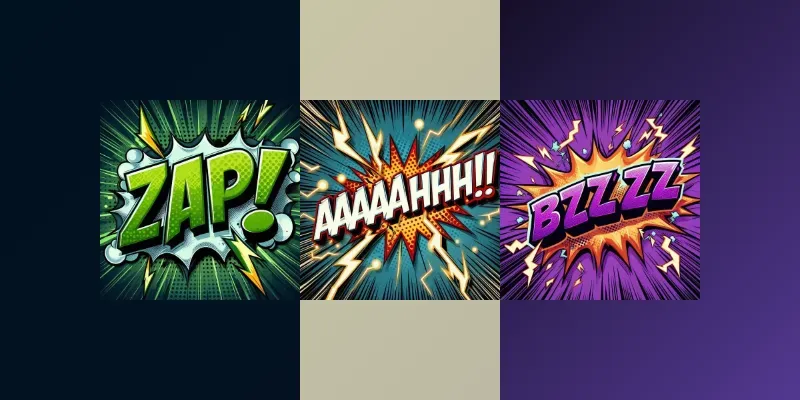 Comic Onomatopoeias generated by undefined