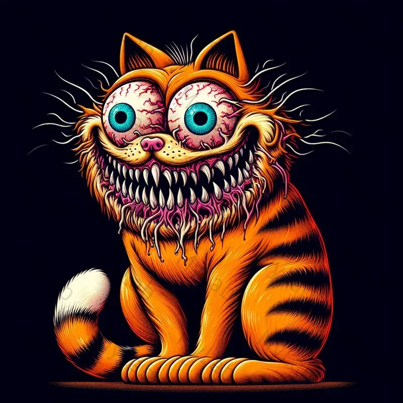 Iconic Characters Creepy Cartoons