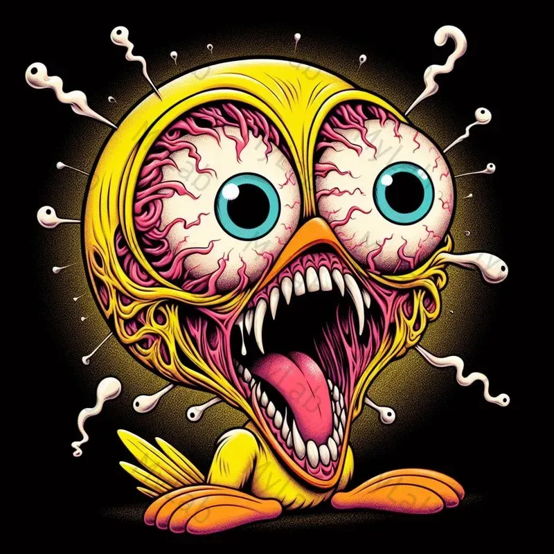 Iconic Characters Creepy Cartoons