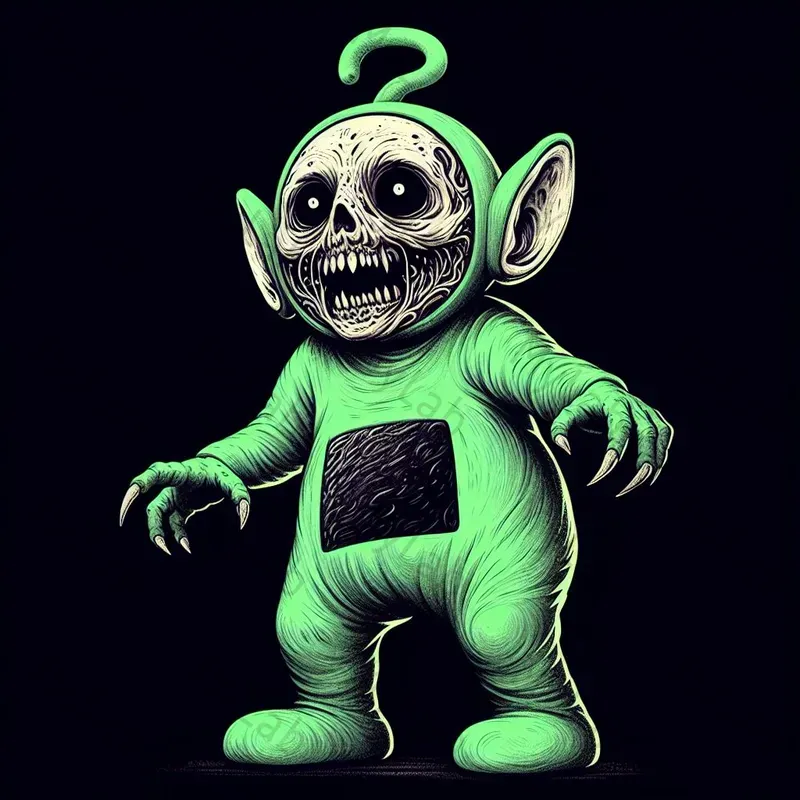 Iconic Characters Creepy Cartoons