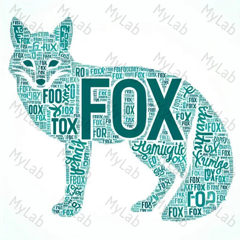 Calligram Words Animals